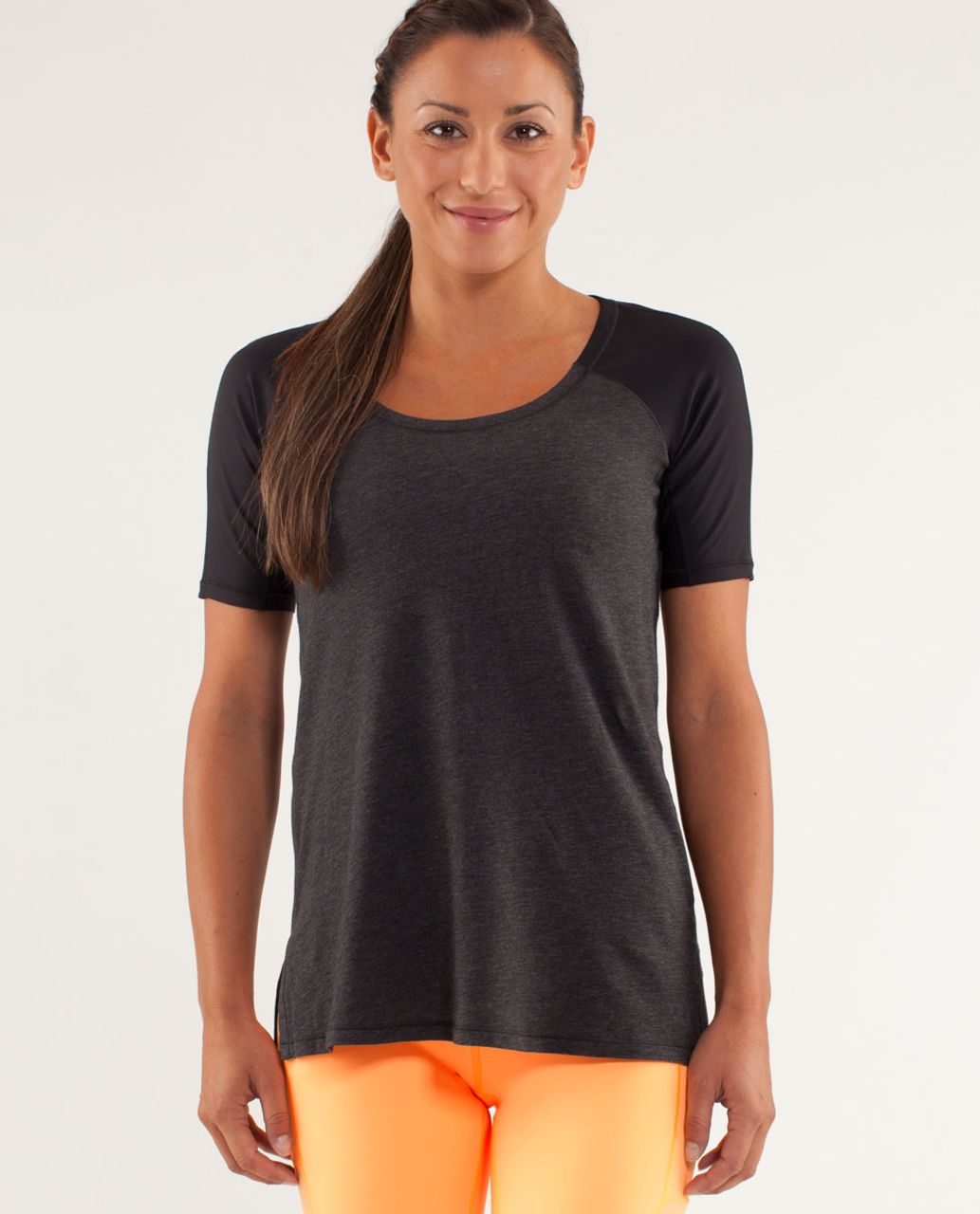 Lululemon Spincity Tee - Heathered Black