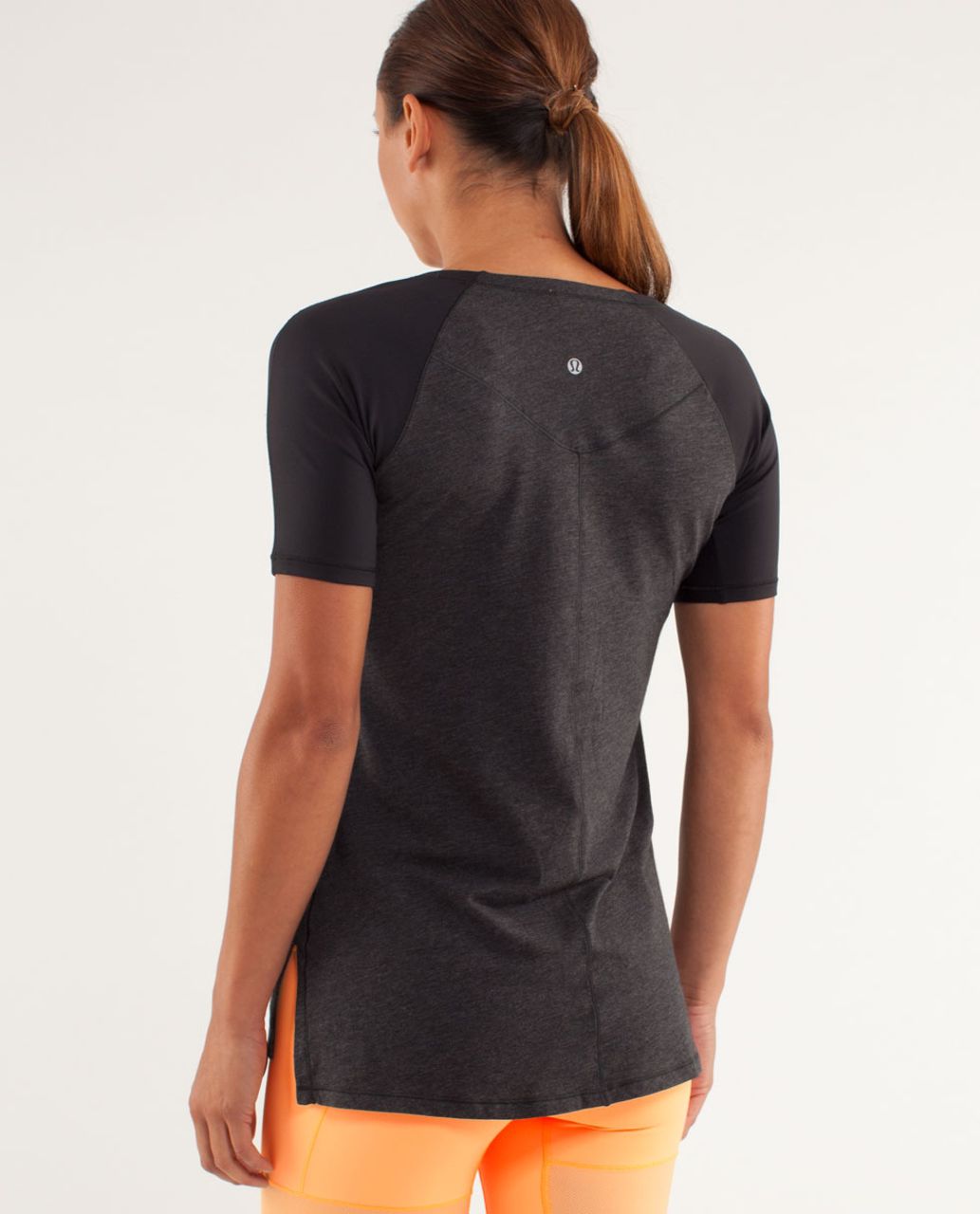 Lululemon Spincity Tee - Heathered Black