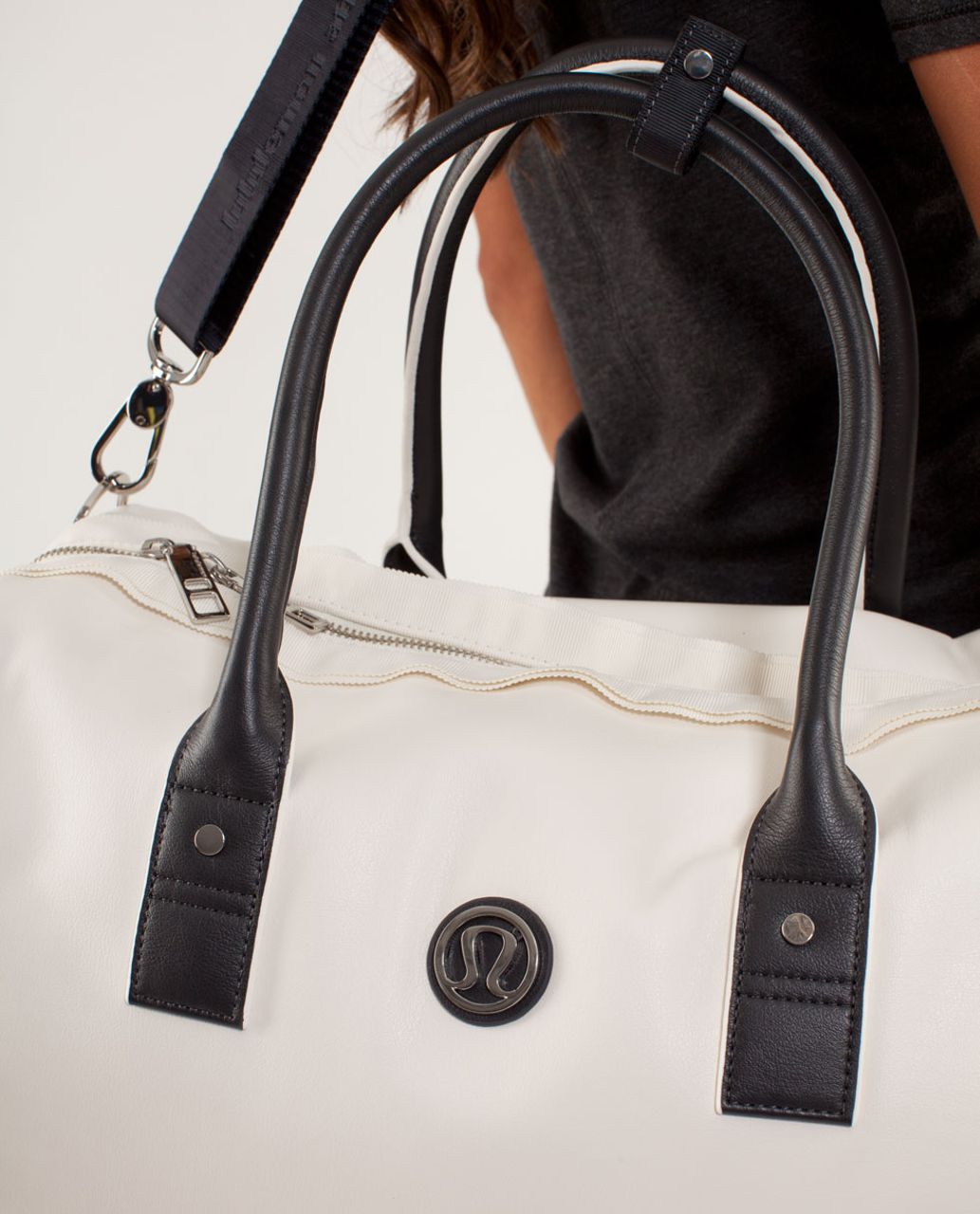 Lululemon Daily Om Duffel - Polar Cream / Deep Coal