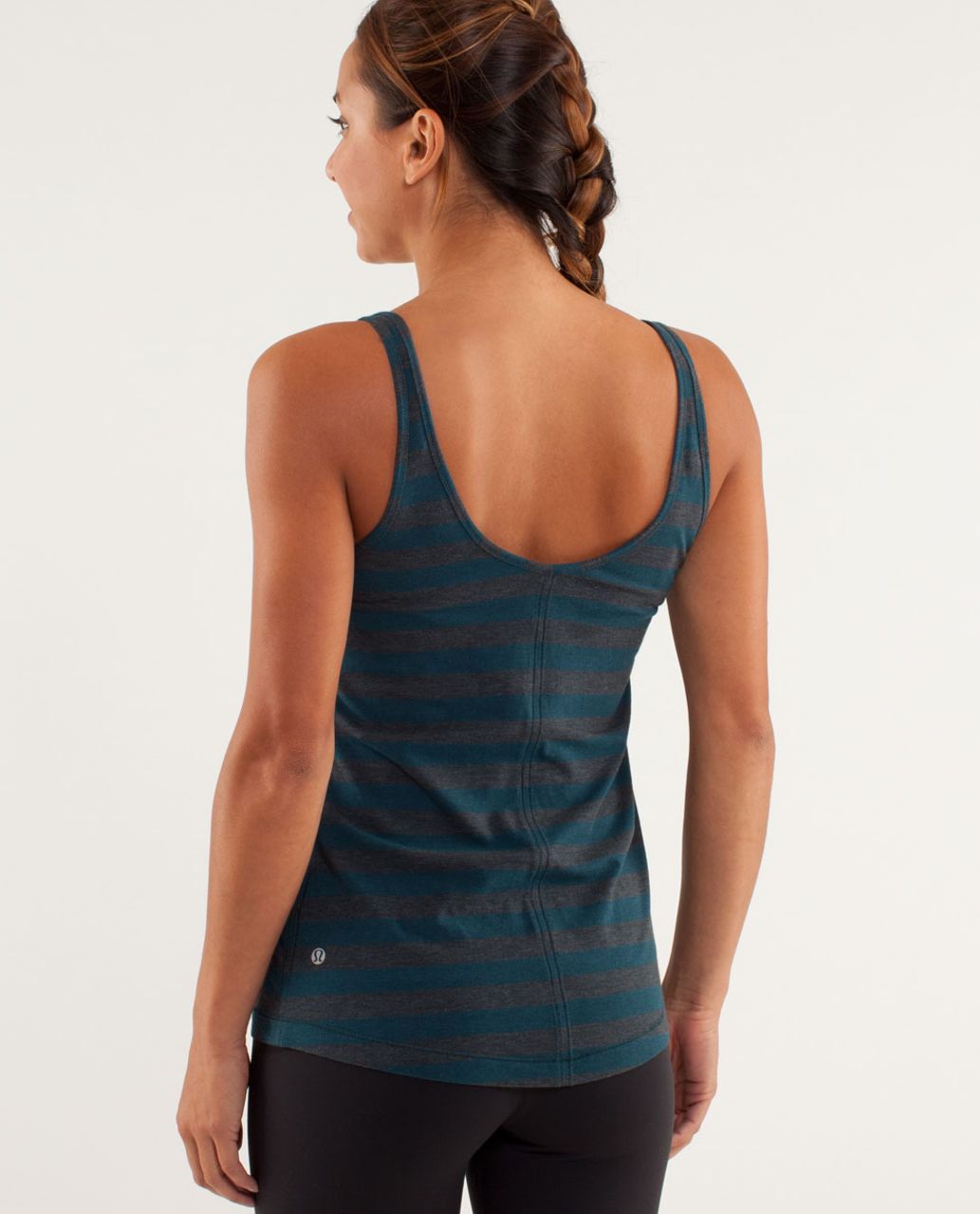 Lululemon Heart Opener Tank - Micro Macro Alberta Lake Heathered Black