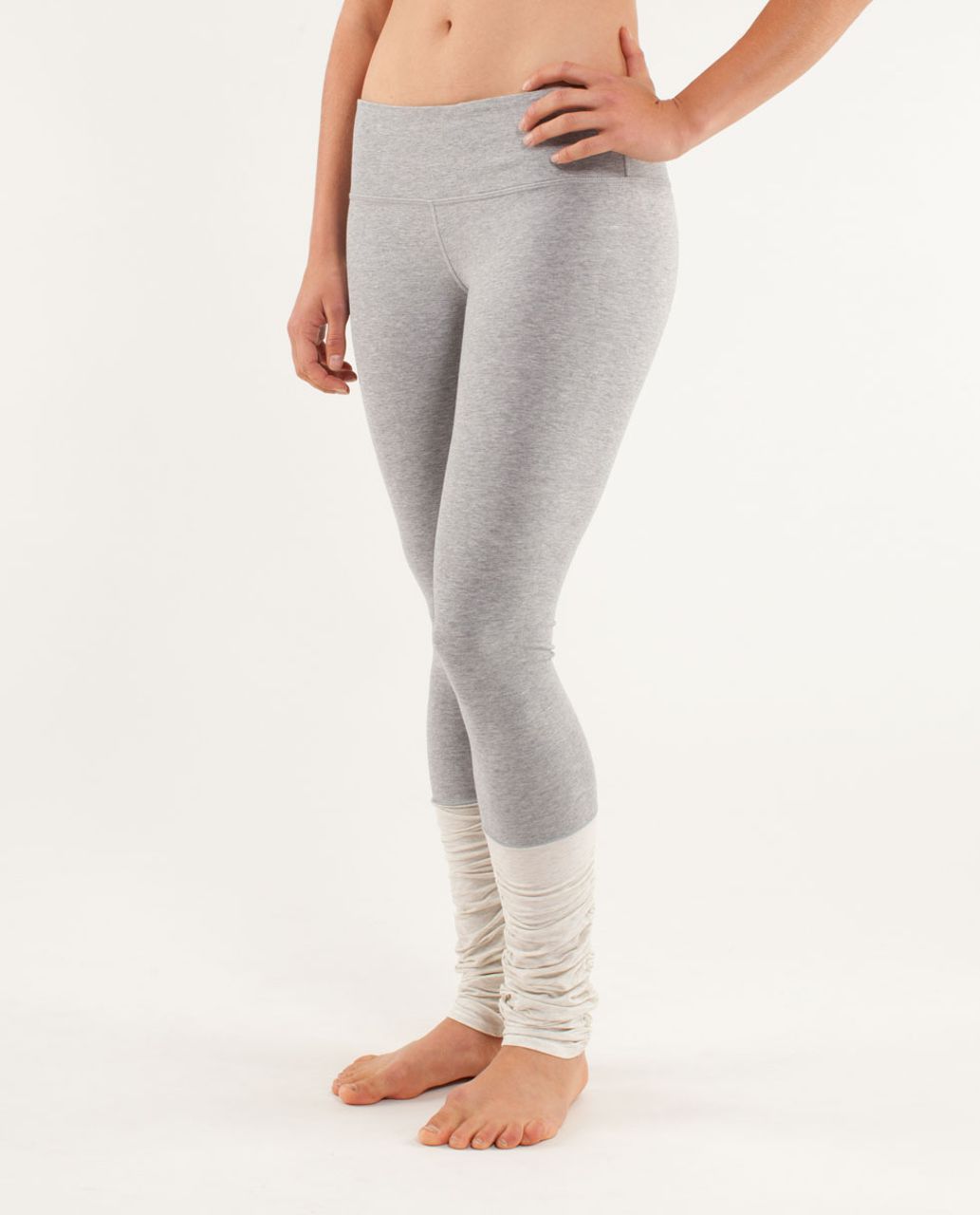 Lululemon True Bliss Pant - Heathered Silver Slate / Heathered Polar Cream