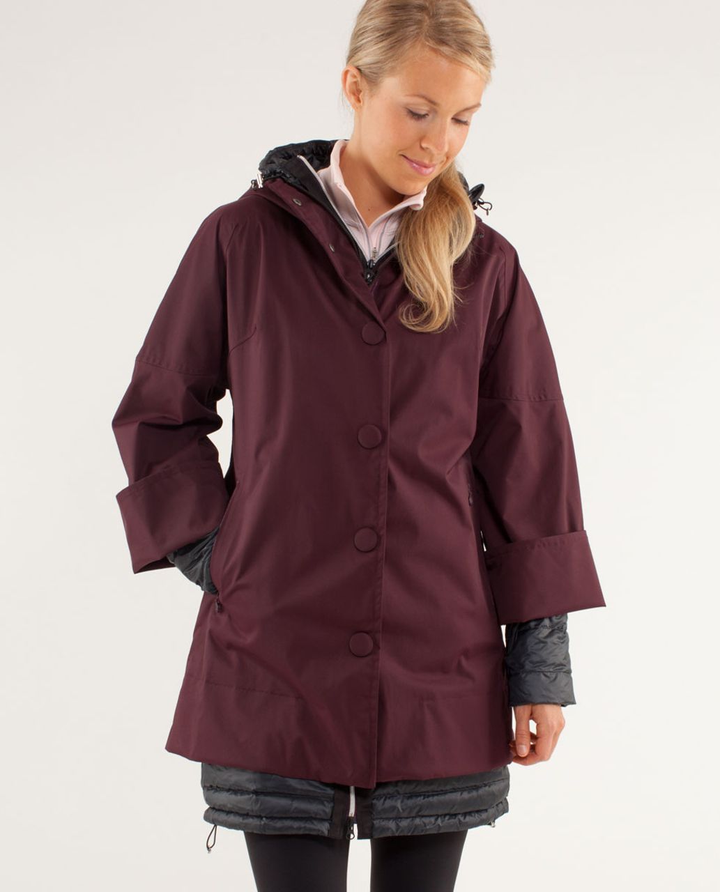 Lululemon 3x A Lady Jacket - Bordeaux Drama / Deep Coal / Black