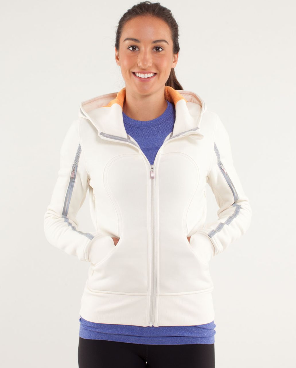 Lululemon Uba Hoodie *Reflective - Polar Cream / Creamsicle Pop