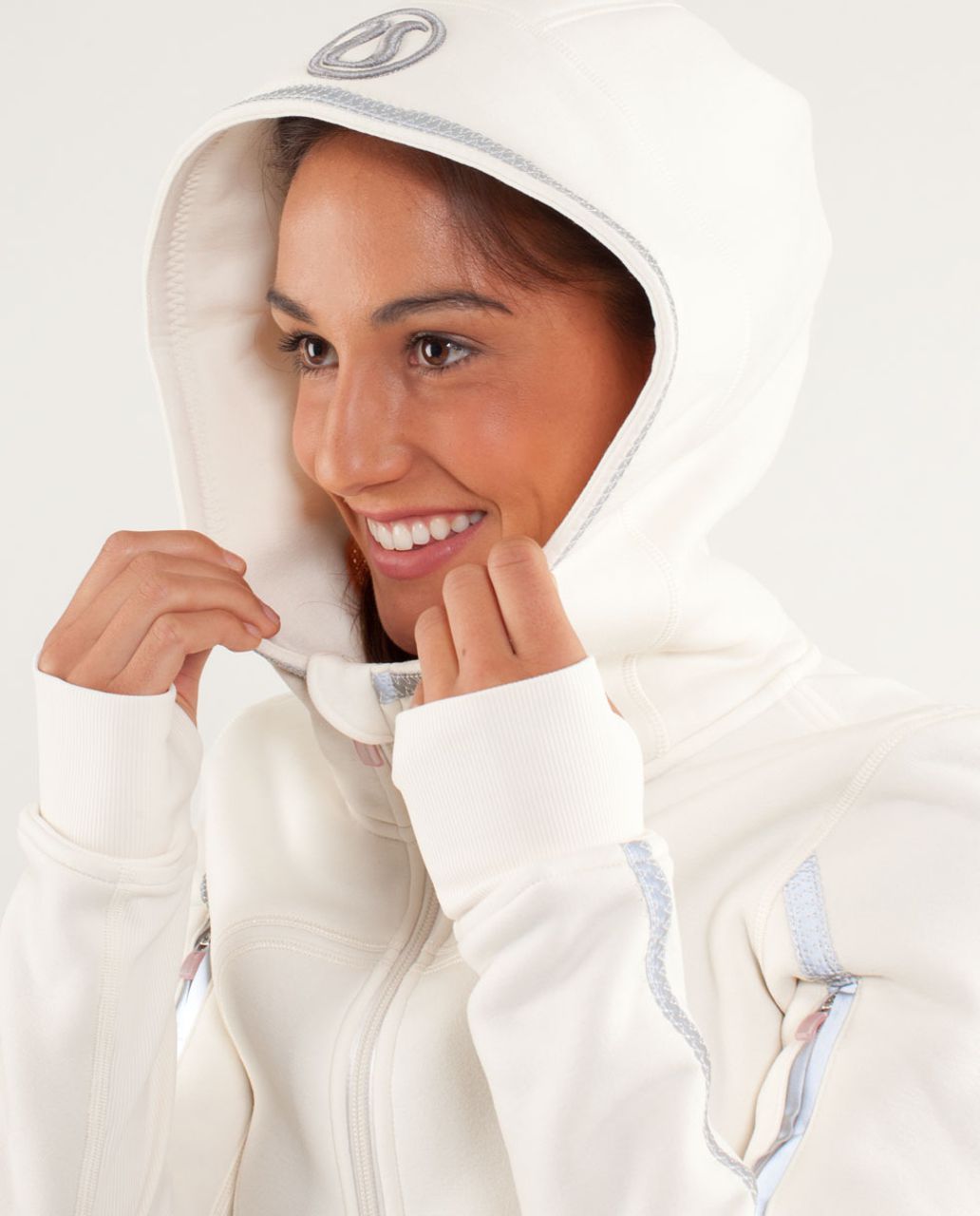 Lululemon Uba Hoodie *Reflective - Polar Cream / Creamsicle Pop