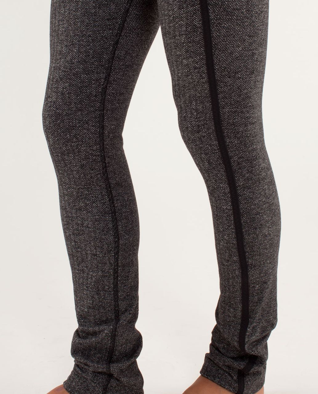 Lululemon Forme Pant - Herringbone Black / Black / Rose Herringbone Black