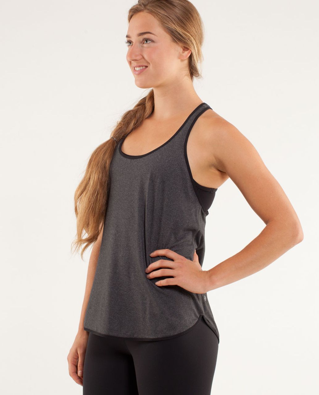 Lululemon 105 F Singlet - Heathered Black (First Release)