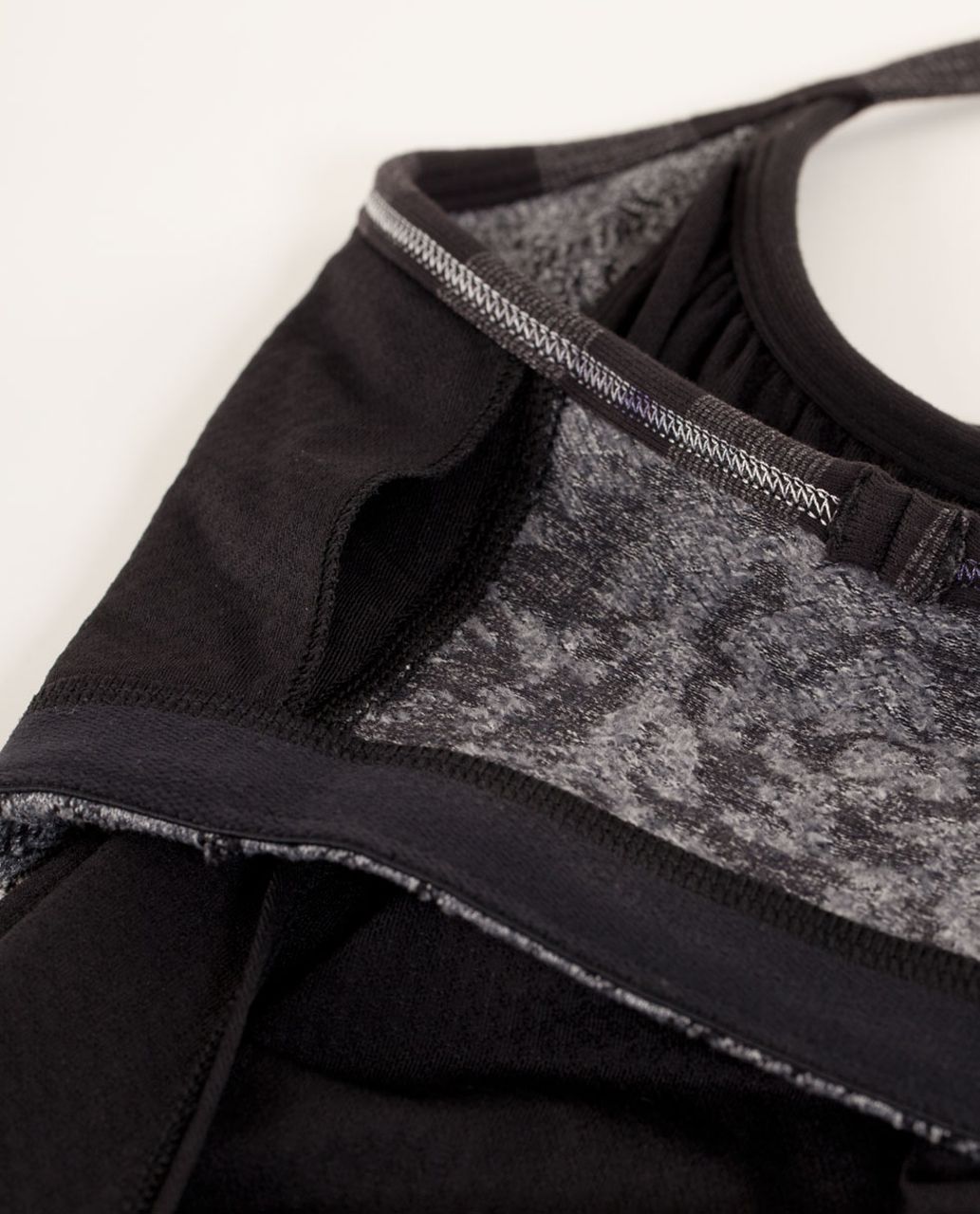 Lululemon No Limits Tank - Black / Rose Herringbone Heathered Coal Black / Micro Macro Black Heathered Black