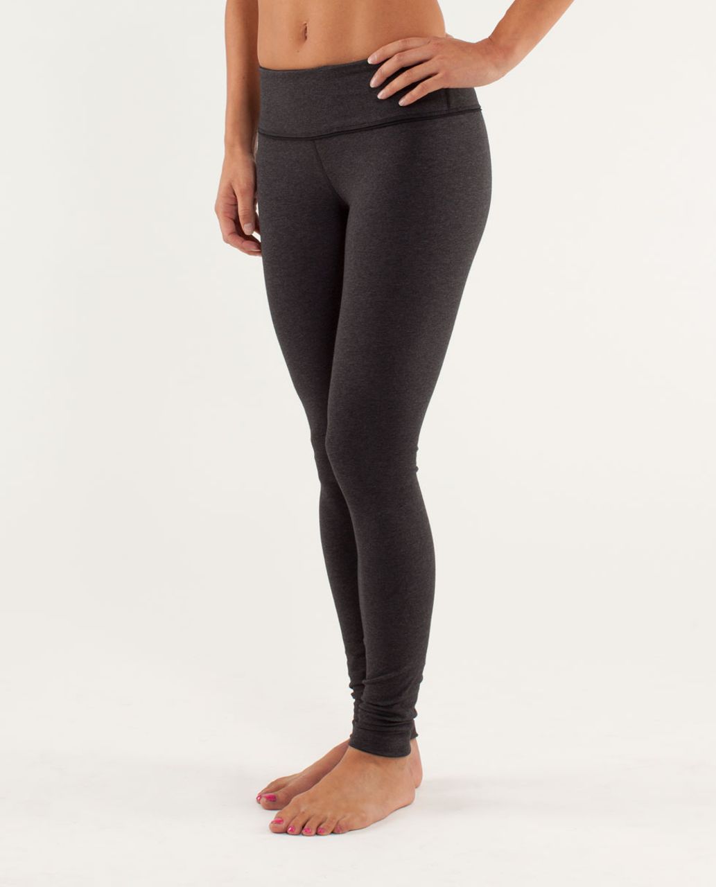 Lululemon Wunder Under Pant *Organic - Heathered Black / Black / Micro Macro Black Heathered Black