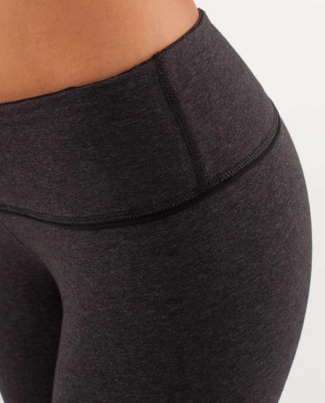 Lululemon Wunder Under Pant *Organic - Heathered Black / Black / Micro Macro Black Heathered Black