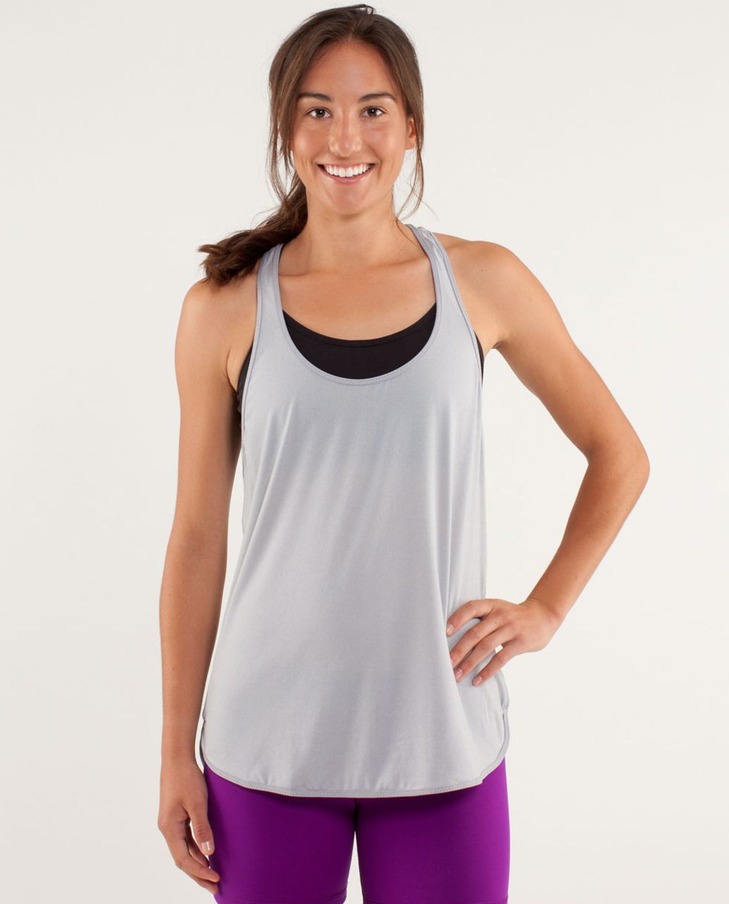 Lululemon 105 F Singlet - Heathered Silver Slate - lulu fanatics