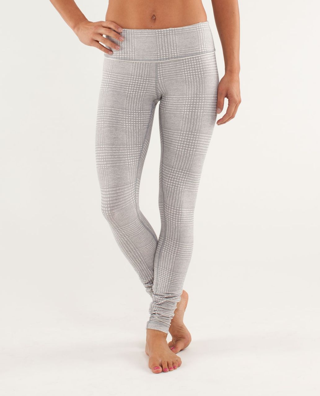 Lululemon Wunder Under Pant *Organic - Glen Check Polar Cream Silver Slate / Polar Cream / Micro Macro Polar Cream Silver Slate