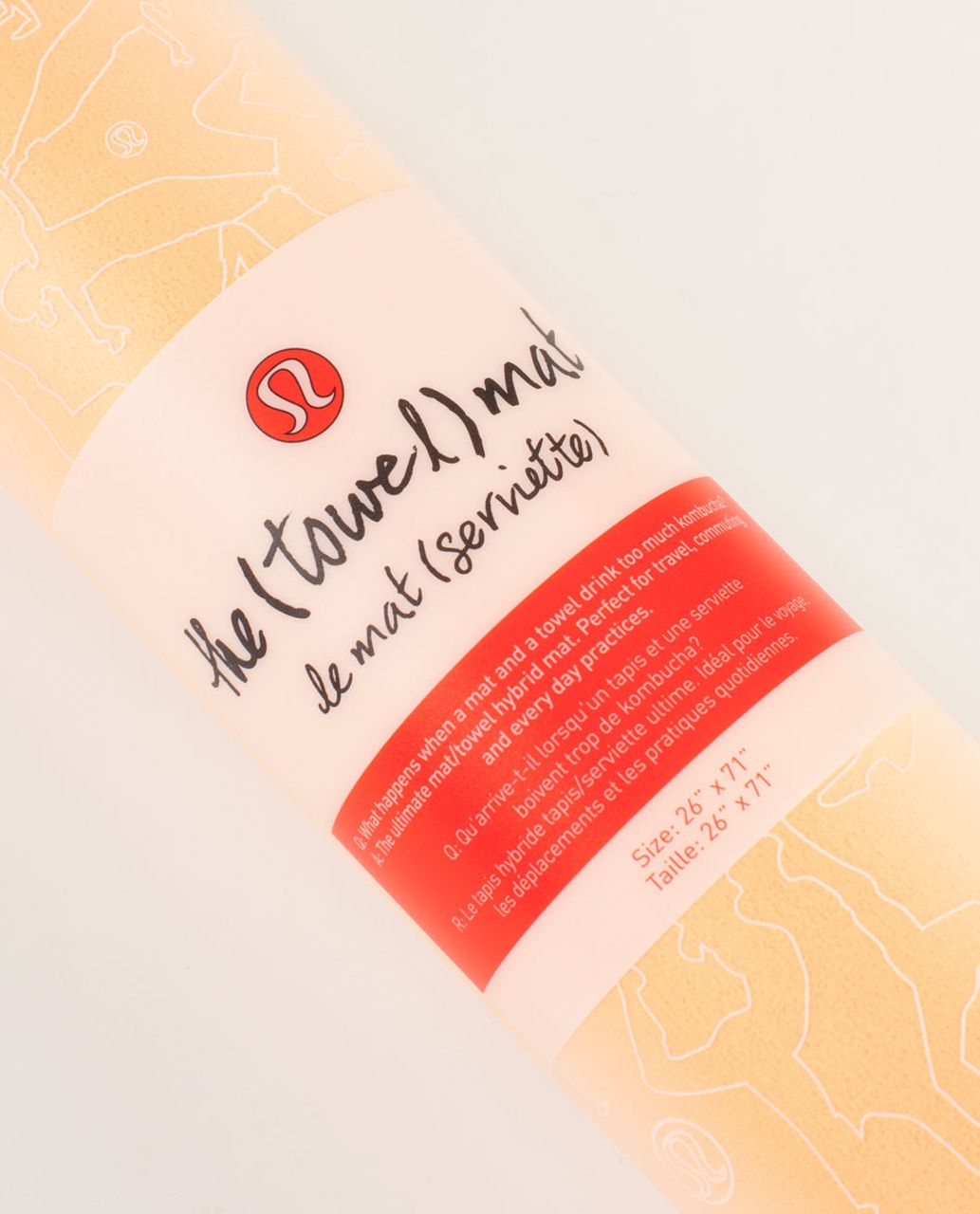 Lululemon The (Towel) Mat - Creamsicle Pop / Silver Slate