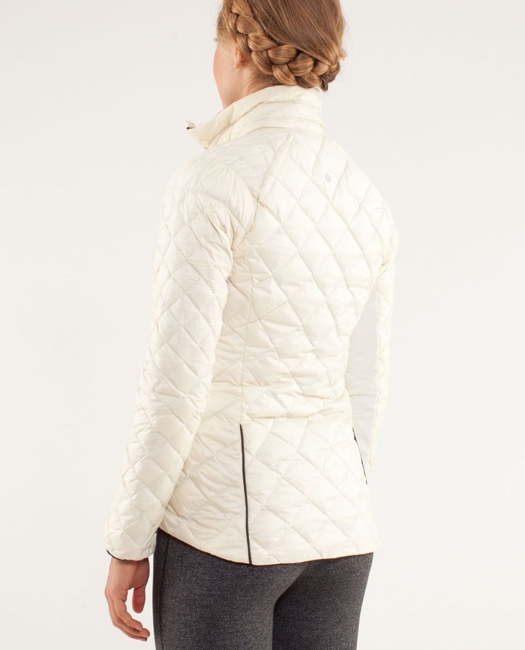 Lululemon Run:  Turn Around Jacket - Polar Cream / Black