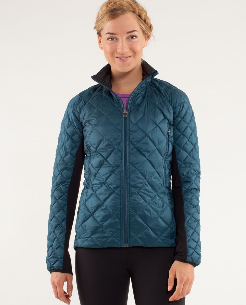 Lululemon Run: Turn Around Jacket - Alberta Lake / Black - lulu fanatics