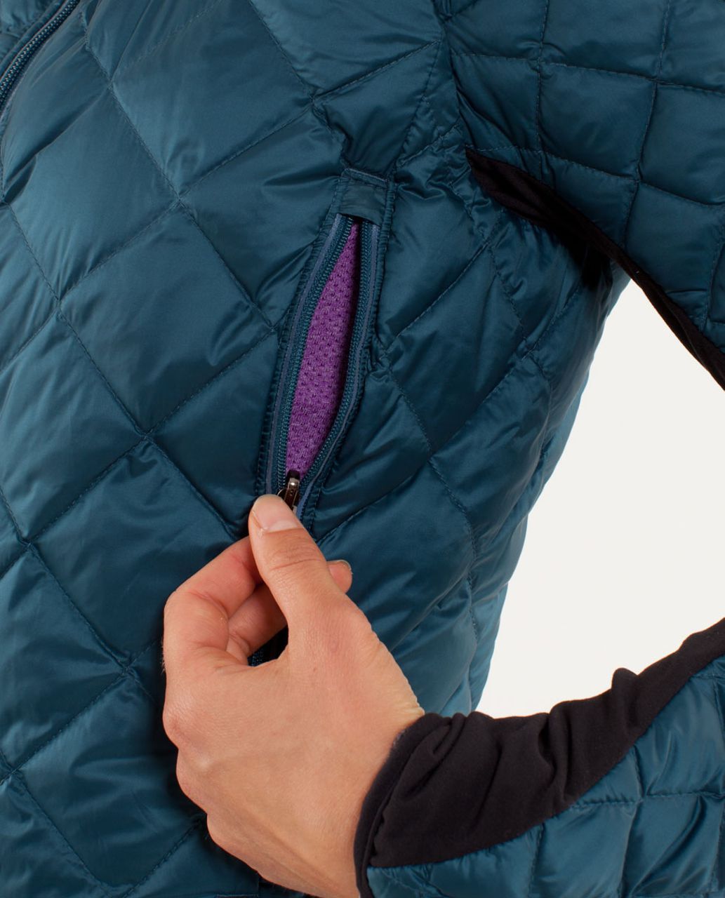 Lululemon Run:  Turn Around Jacket - Alberta Lake / Black