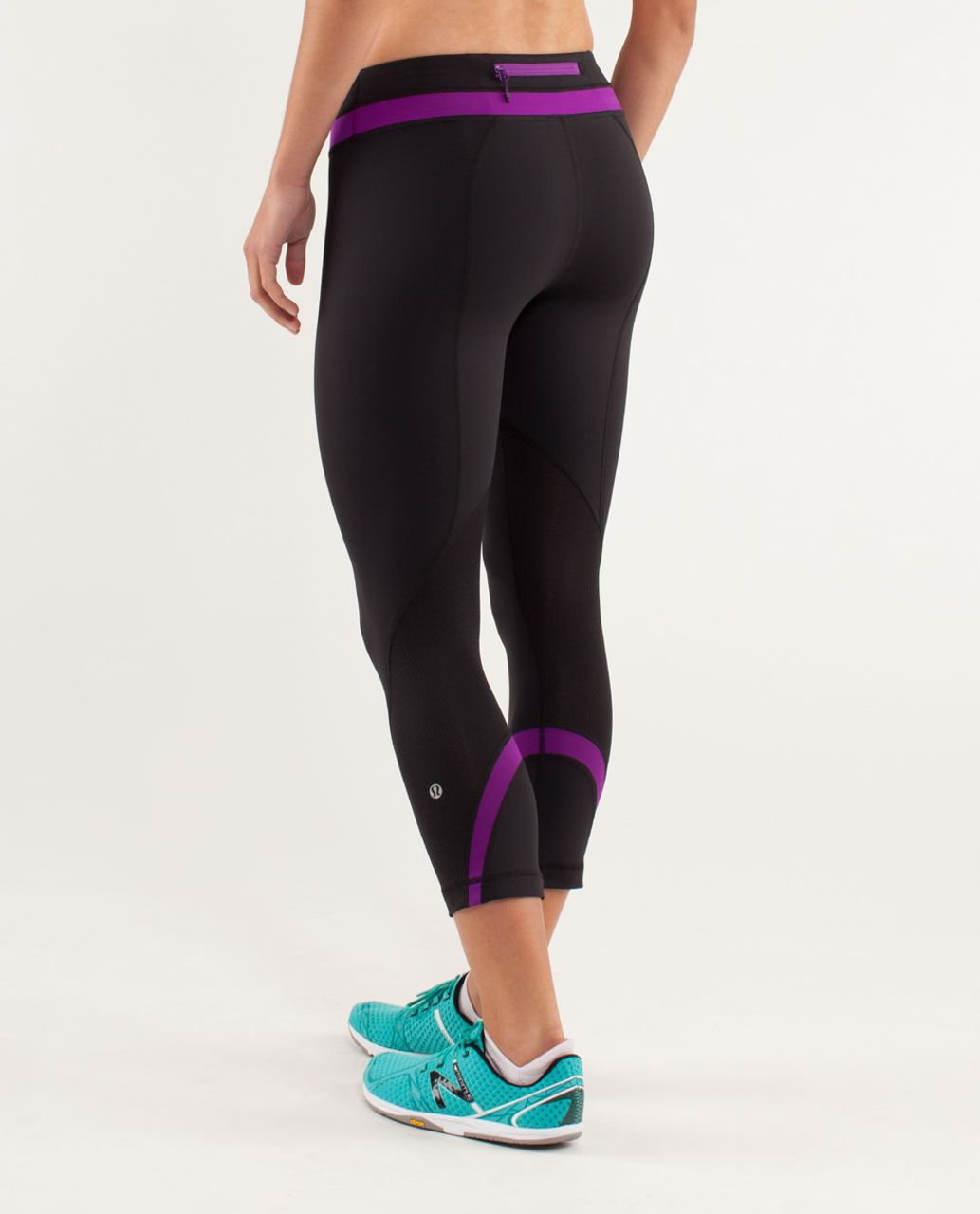 Lululemon Run A Marathon Crop II - Black - lulu fanatics