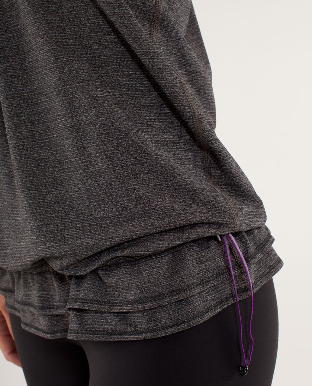 Lululemon Run:  Back On Track Tank - Black / Tender Violet