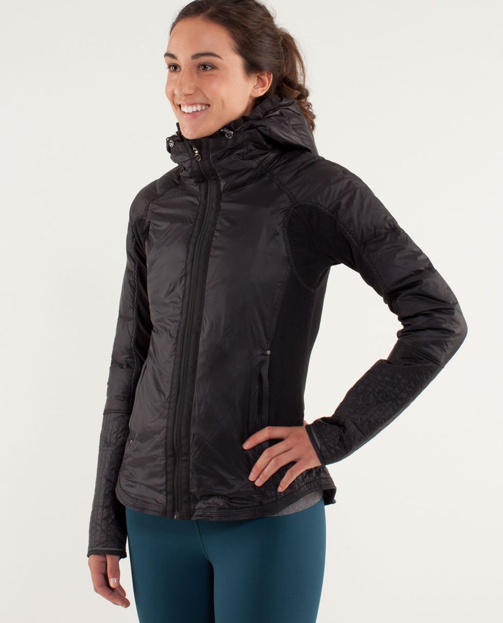 Lululemon Engineered Warmth Hoodie - Black / Black - lulu fanatics