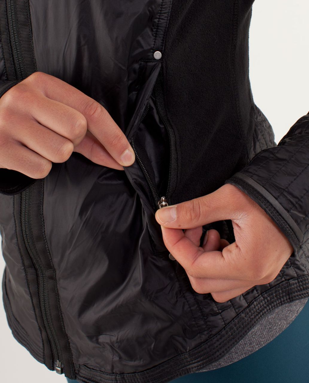 Lululemon Run:  Bundle Up Jacket - Black / Black