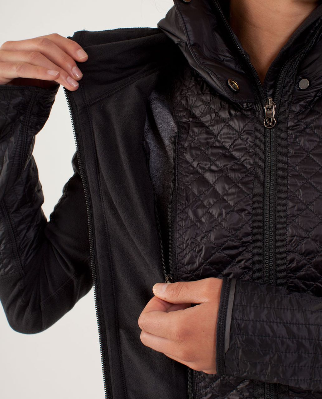 Lululemon Run:  Bundle Up Jacket - Black / Black