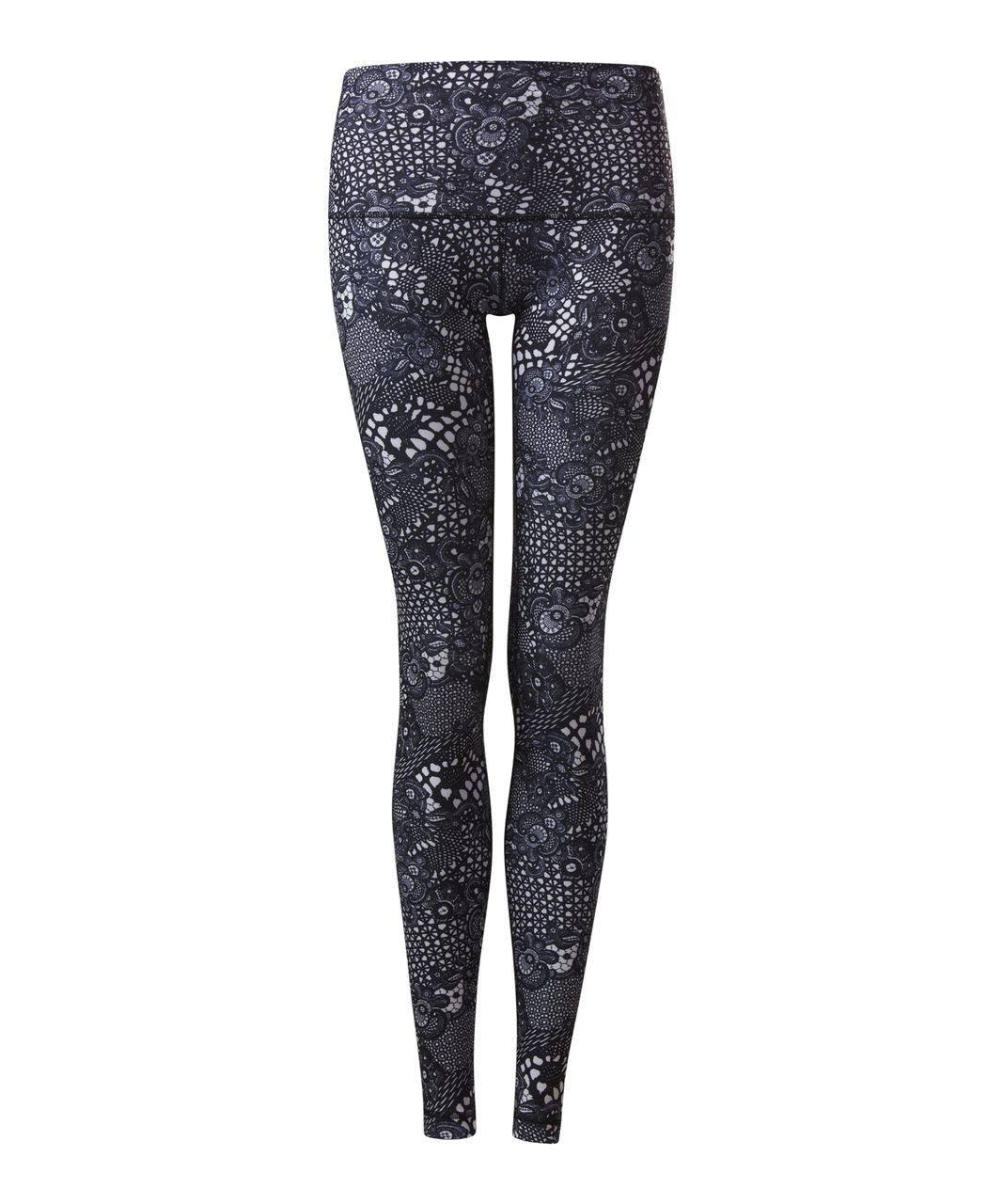 Lululemon Wunder Under Pant (Hi-Rise) - Splatter White Black - lulu fanatics