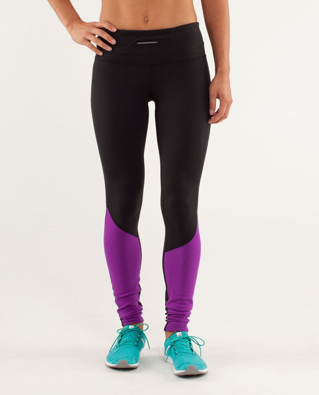 Lululemon Run:  Runder Under Pant - Black / Tender Violet / Black