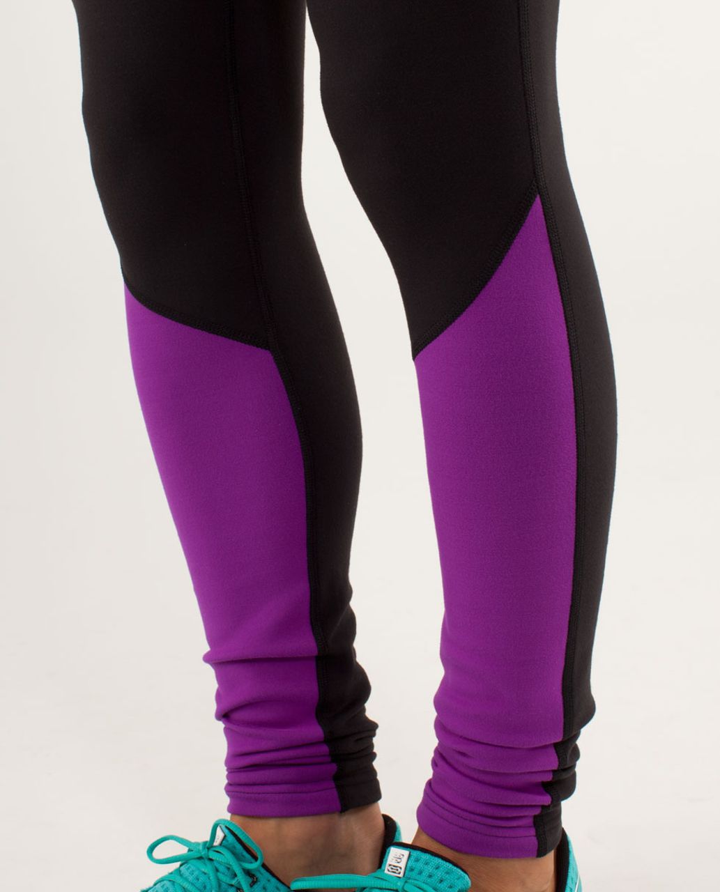 Lululemon Run:  Runder Under Pant - Black / Tender Violet / Black