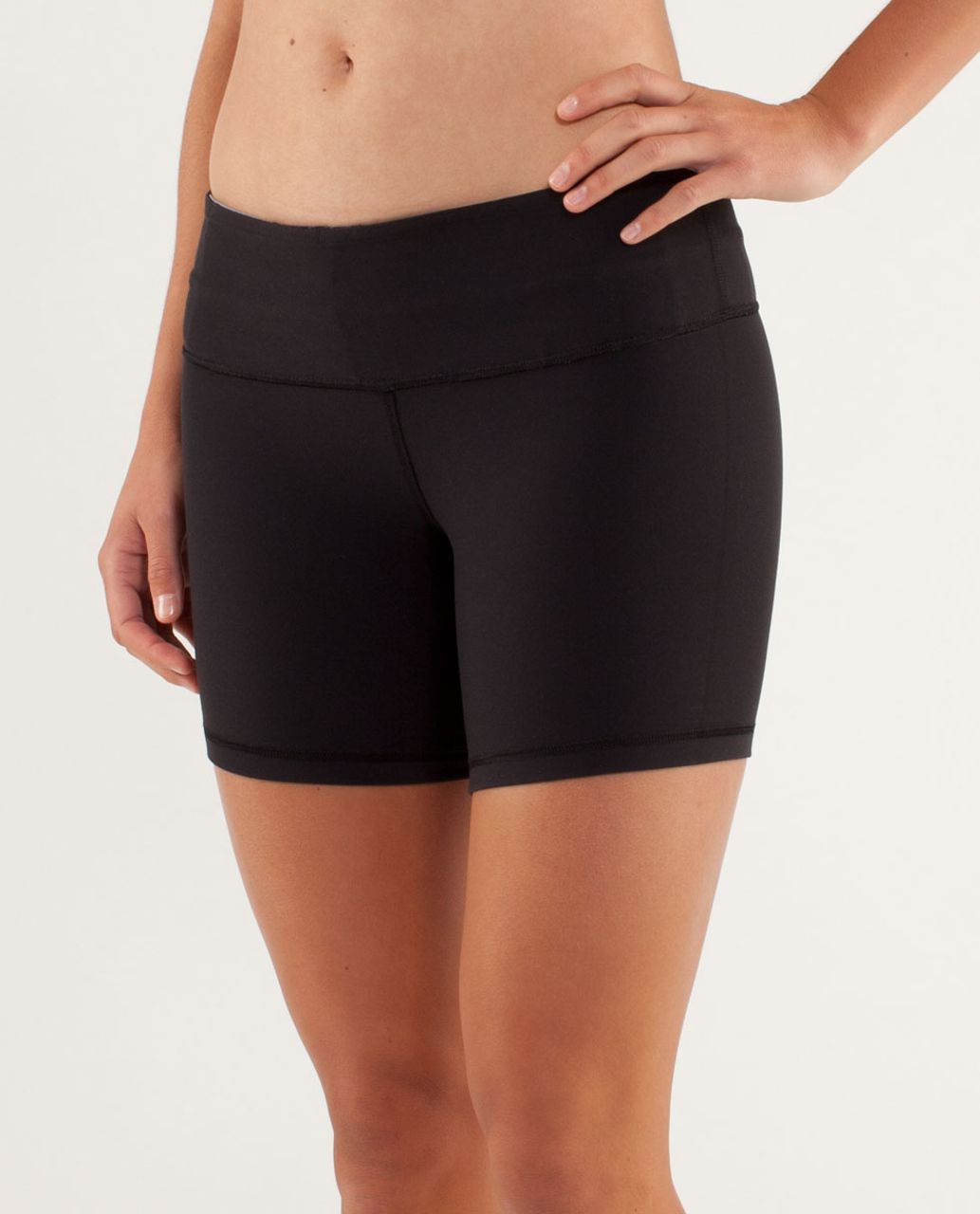 Lululemon Reverse Groove Short (Regular) - Black / Winter 12 Quilt 1