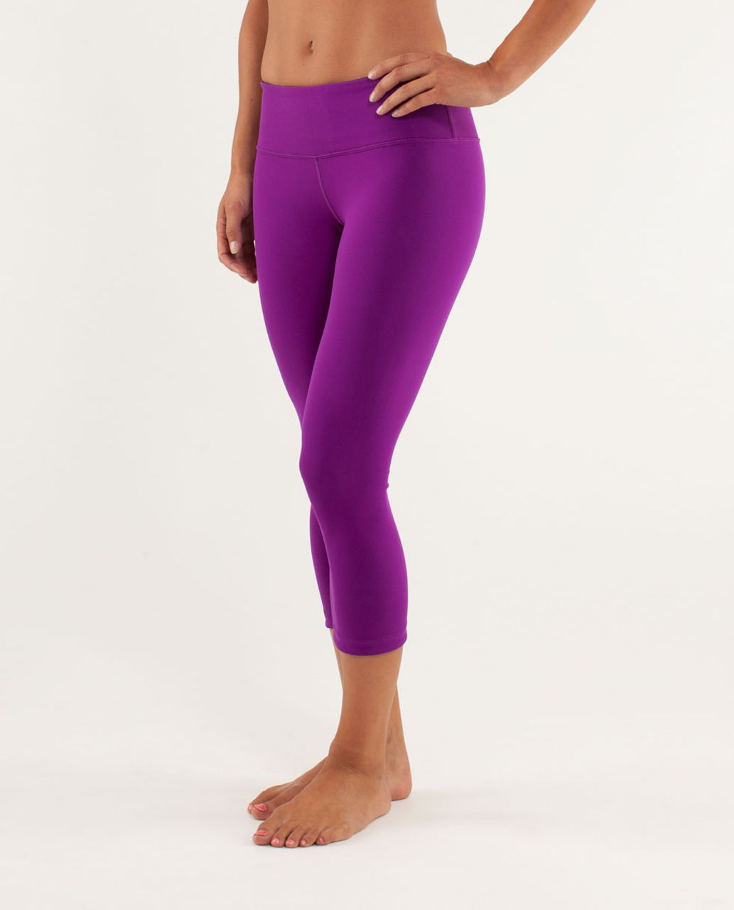 Lululemon Wunder Under Crop *Reversible - Tender Violet / Black