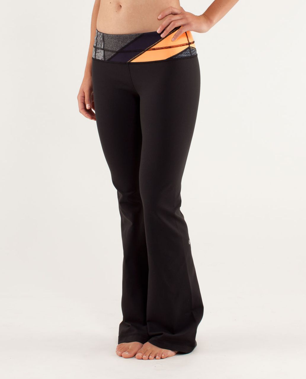Lululemon Groove Pant *Slim (Tall) - Black /  Quilting Winter 3 /  Quilting Winter 3