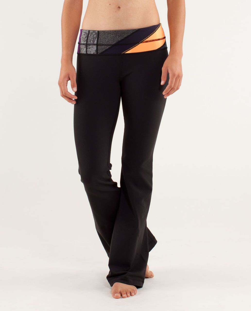 Lululemon Groove Pant *Slim (Regular) - Black /  Quilting Winter 3 /  Quilting Winter 3