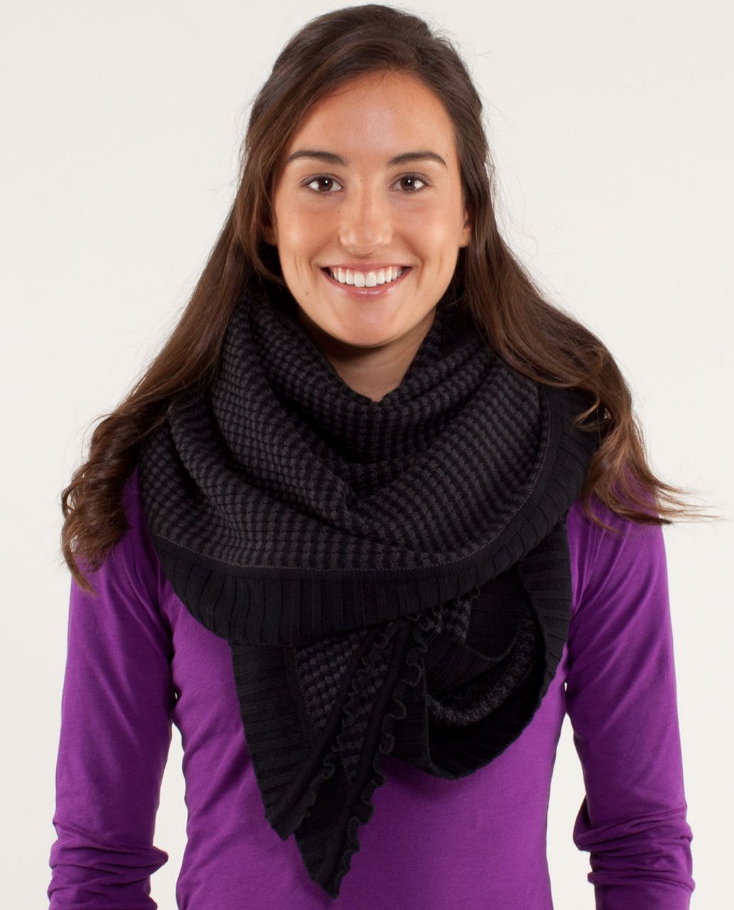 Lululemon Peace Of Mind Scarf - Black /  Deep Coal