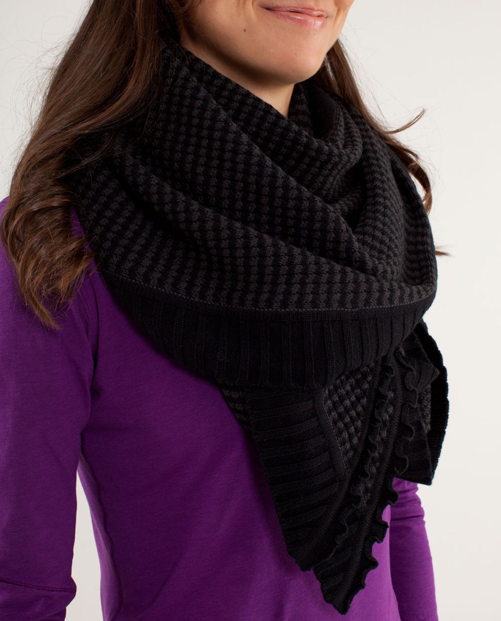 Lululemon Peace Of Mind Scarf - Black /  Deep Coal