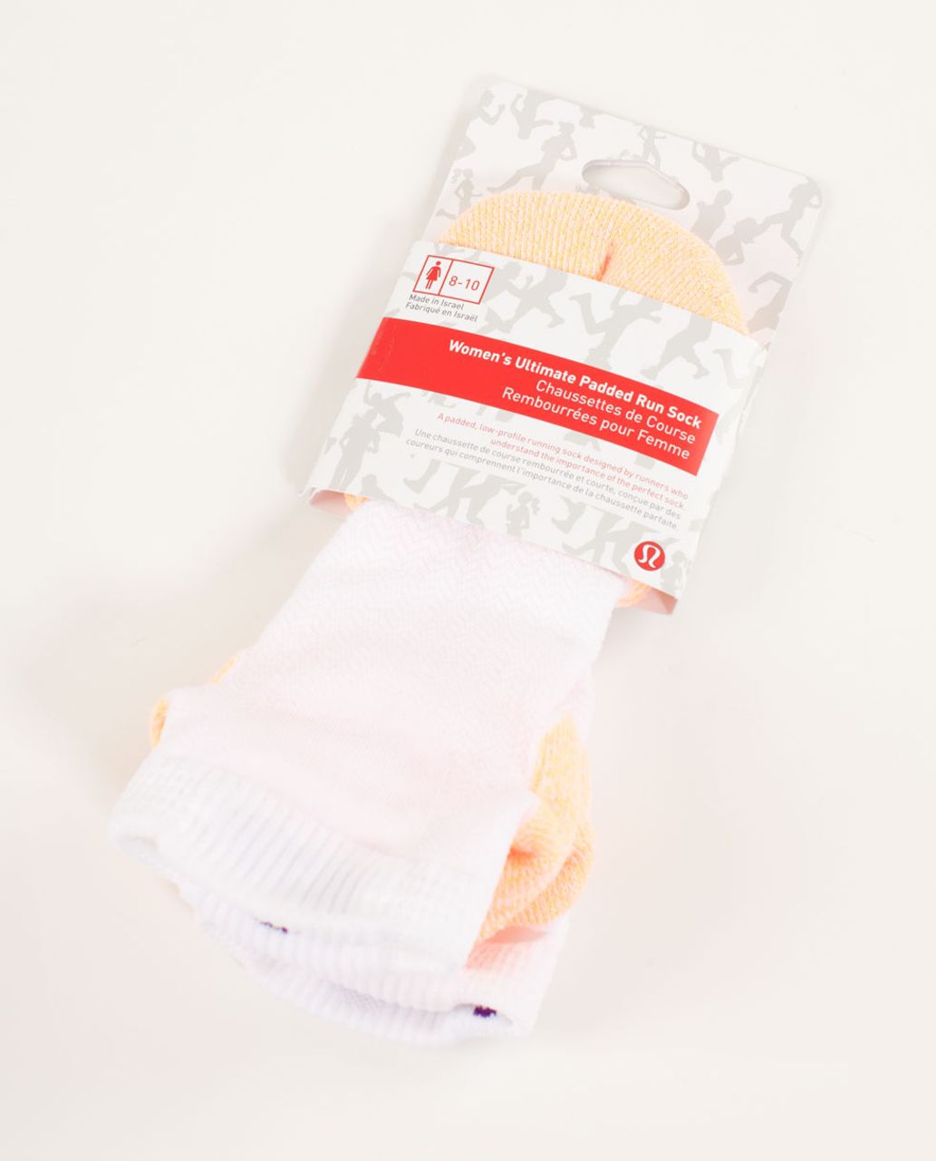 Lululemon Women's Ultimate Padded Run Sock - Creamsicle Pop