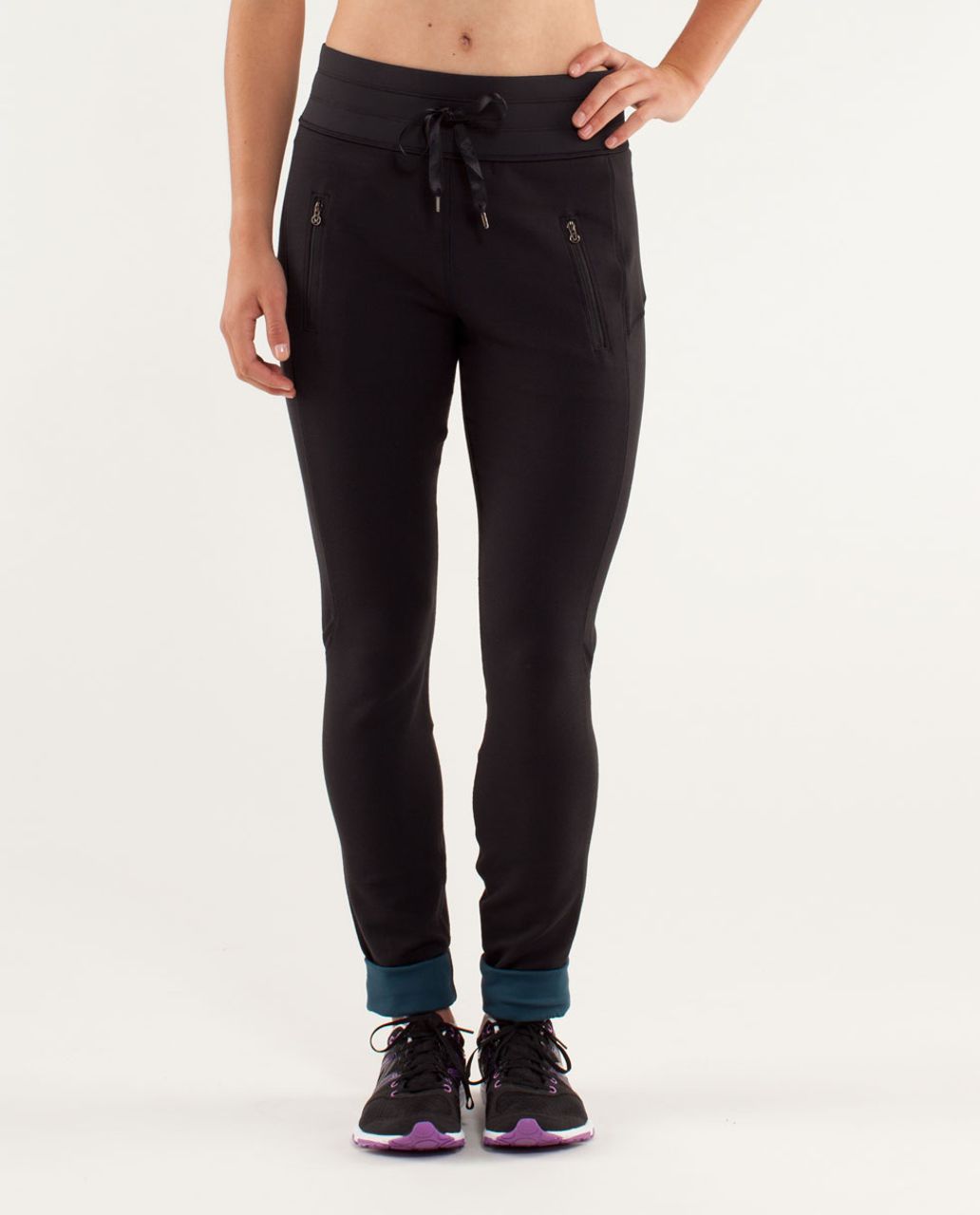 Lululemon Run:  Make A Move Pant - Black / Alberta Lake