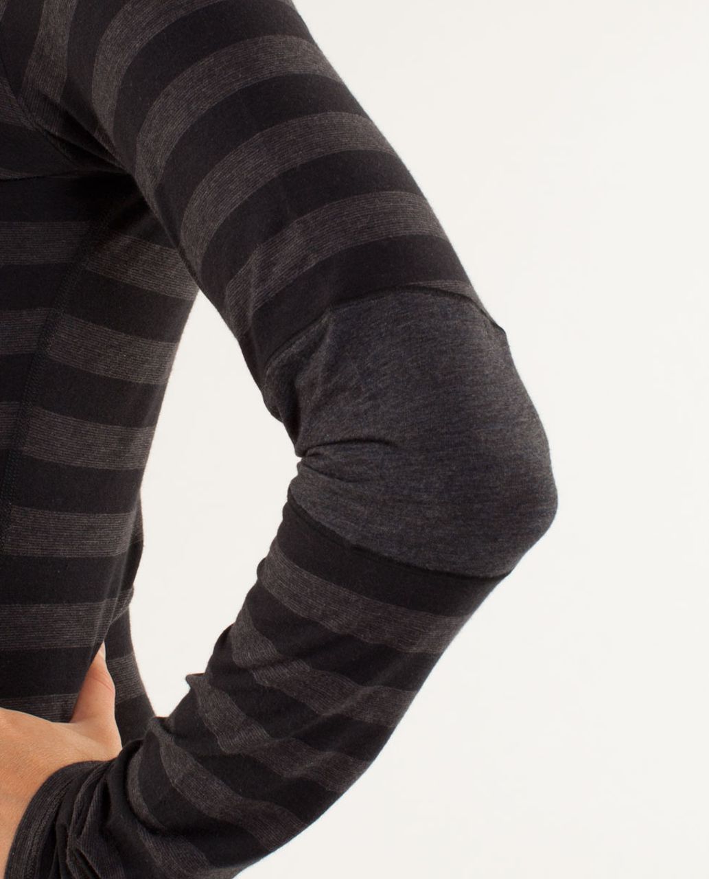 Lululemon Devotion Long Sleeve Tee - Micro Macro Black Heathered Black / Heathered Black