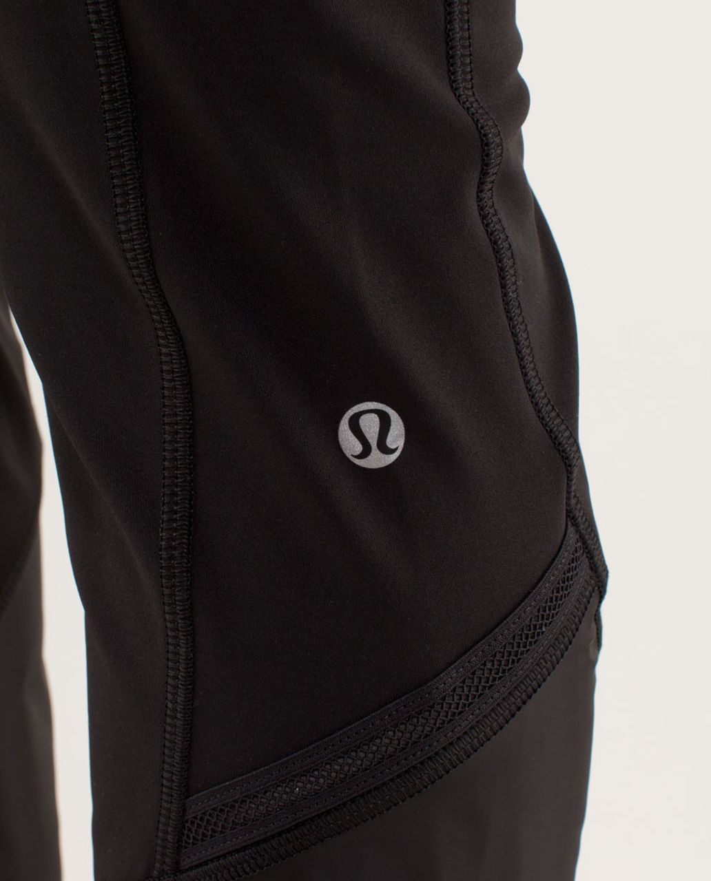 Lululemon Run:  Clear As Mud Pant - Black / Tender Violet