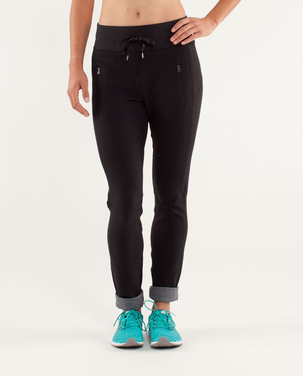 Lululemon Run: Make A Move Pant - Heathered Coal / Black - lulu