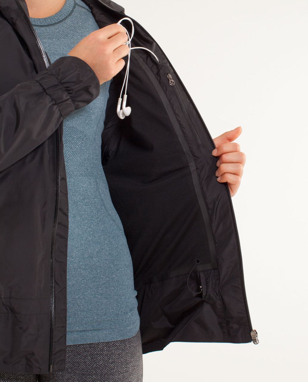 Lululemon Run:  Make It Rain Jacket - Black