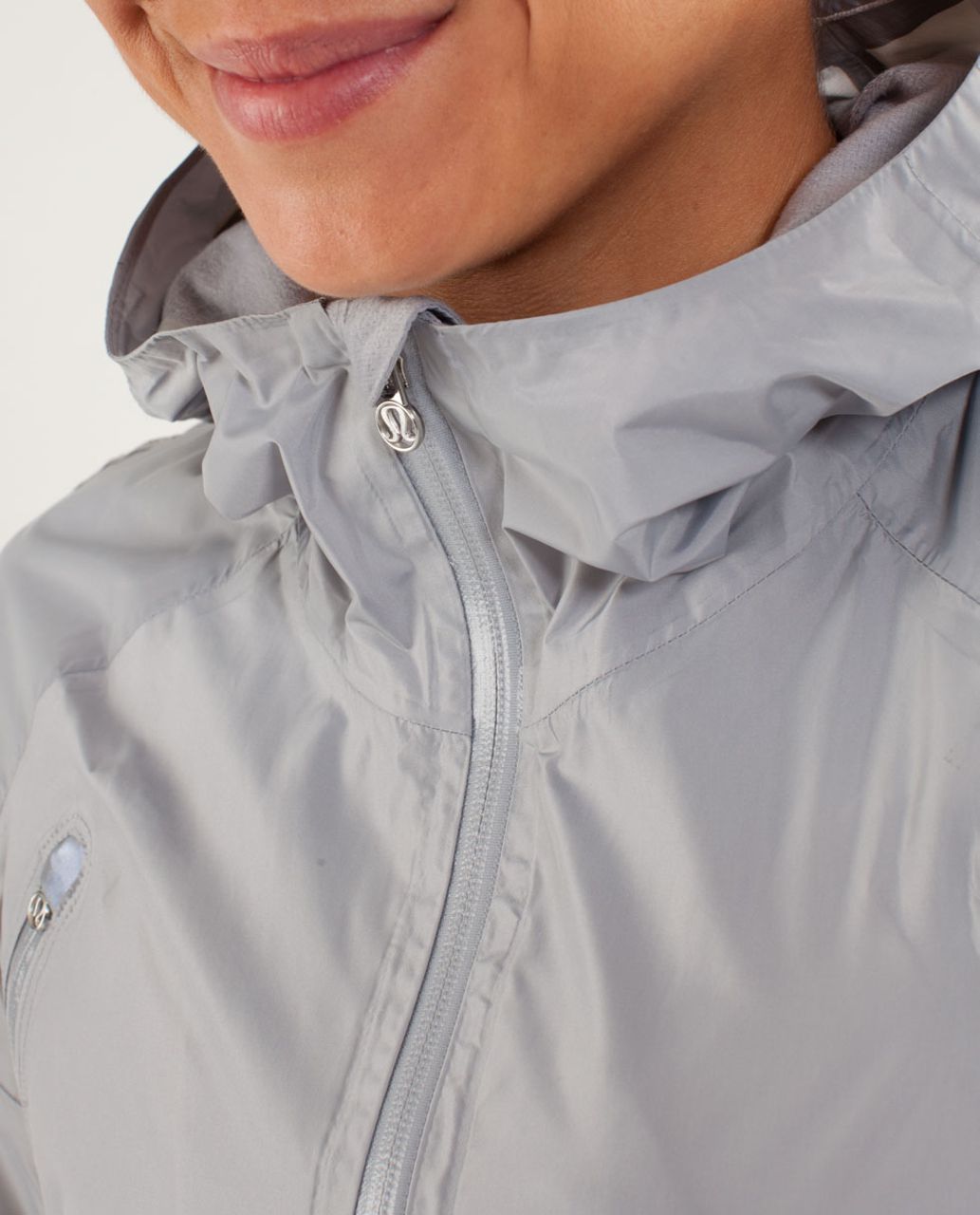 Lululemon Run:  Make It Rain Jacket - Silver Slate