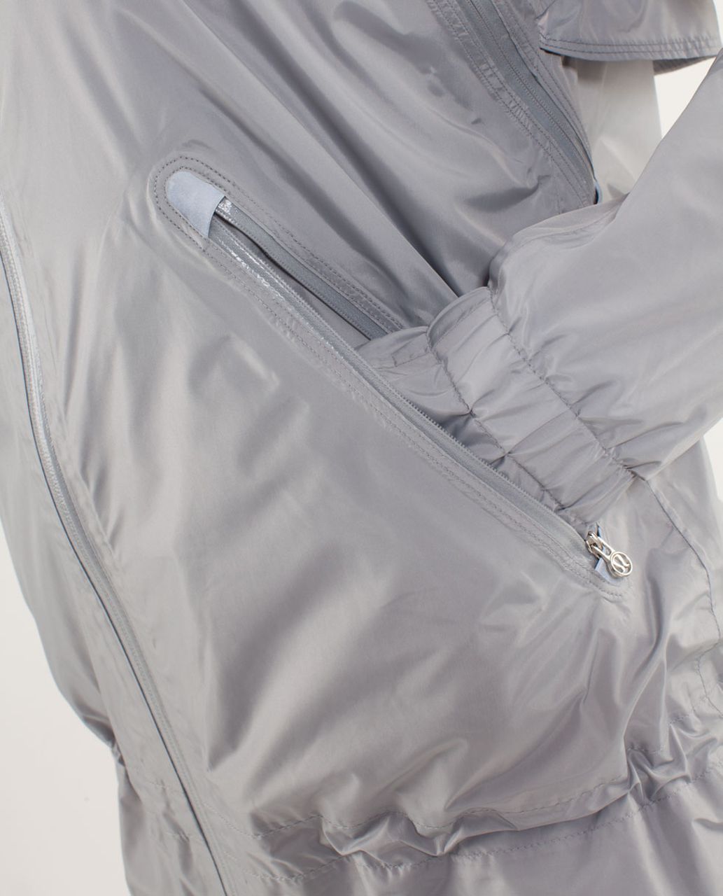 Lululemon Run:  Make It Rain Jacket - Silver Slate