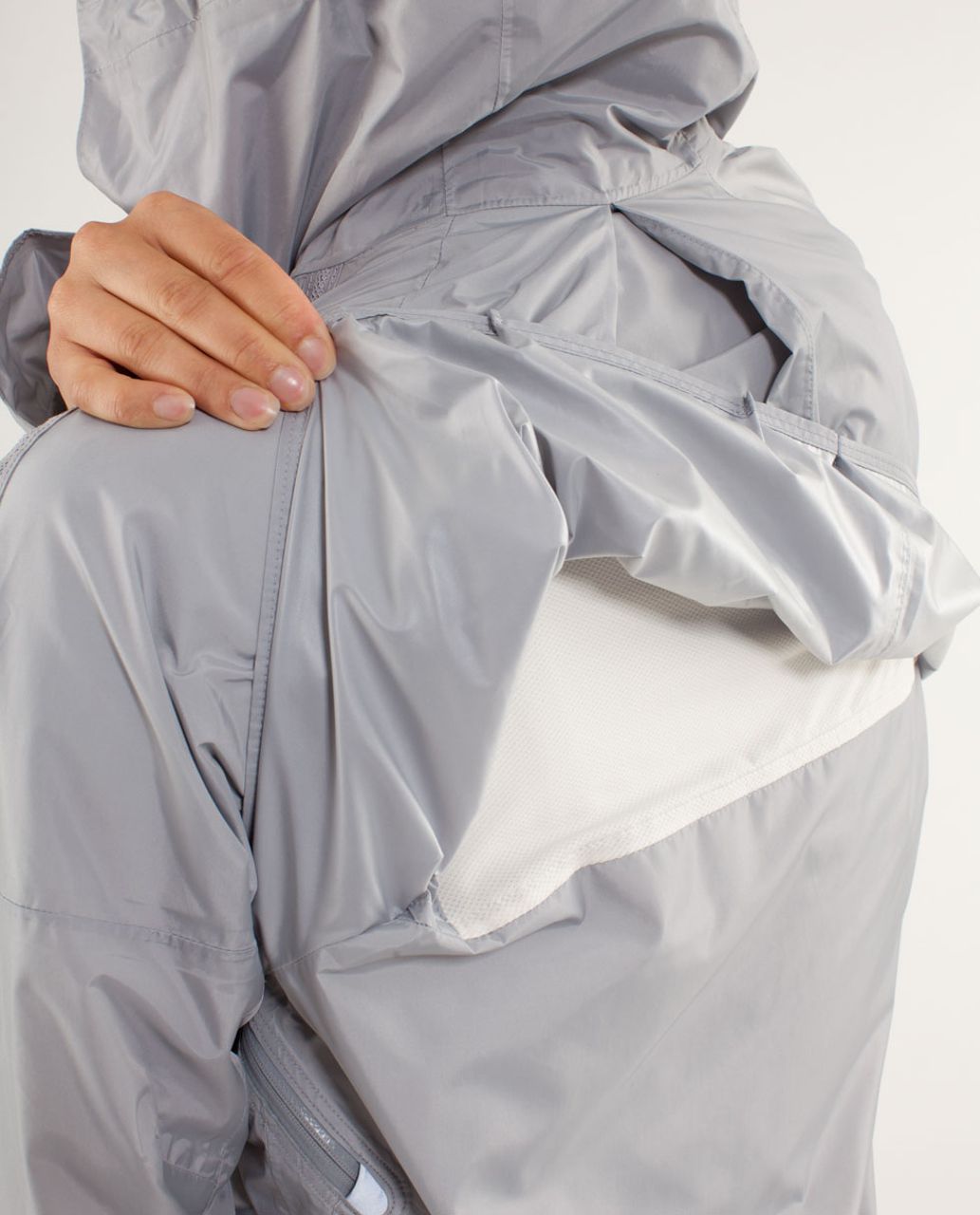 Lululemon Run:  Make It Rain Jacket - Silver Slate