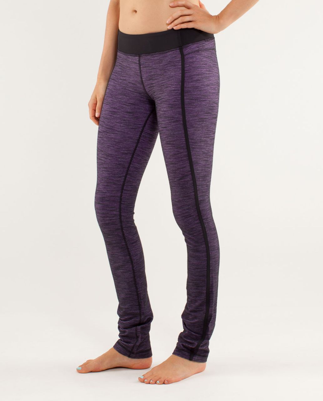 Lululemon Forme Pant - Reversible Slub Denim Tender Violet / Black