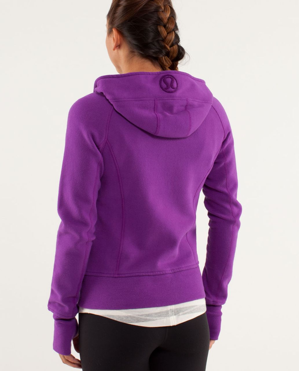 Lululemon Scuba Full Zip Hoodie *SeaWheeze - Illusionary Max Alpine White  Black - lulu fanatics