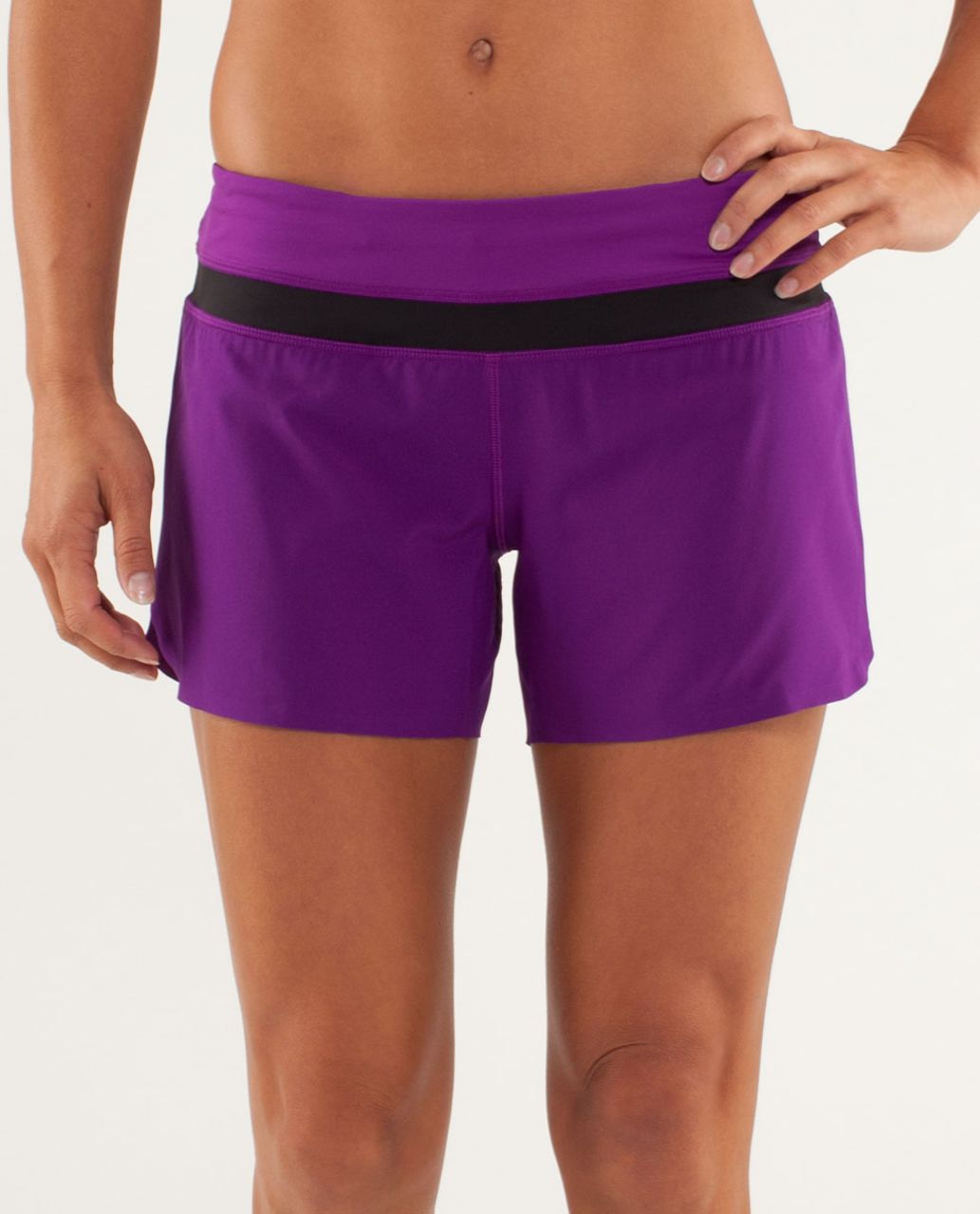 Lululemon Groovy Run Short *Bonded - Tender Violet / Black