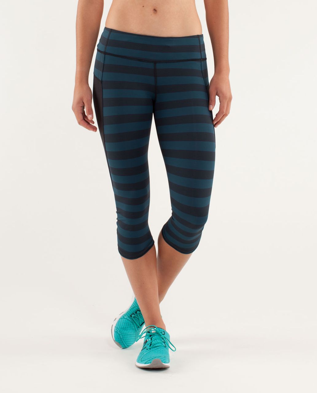 lululemon athletica, Pants & Jumpsuits, Lululemon Speed Tight Ii Om  Stripe Black Multi 4