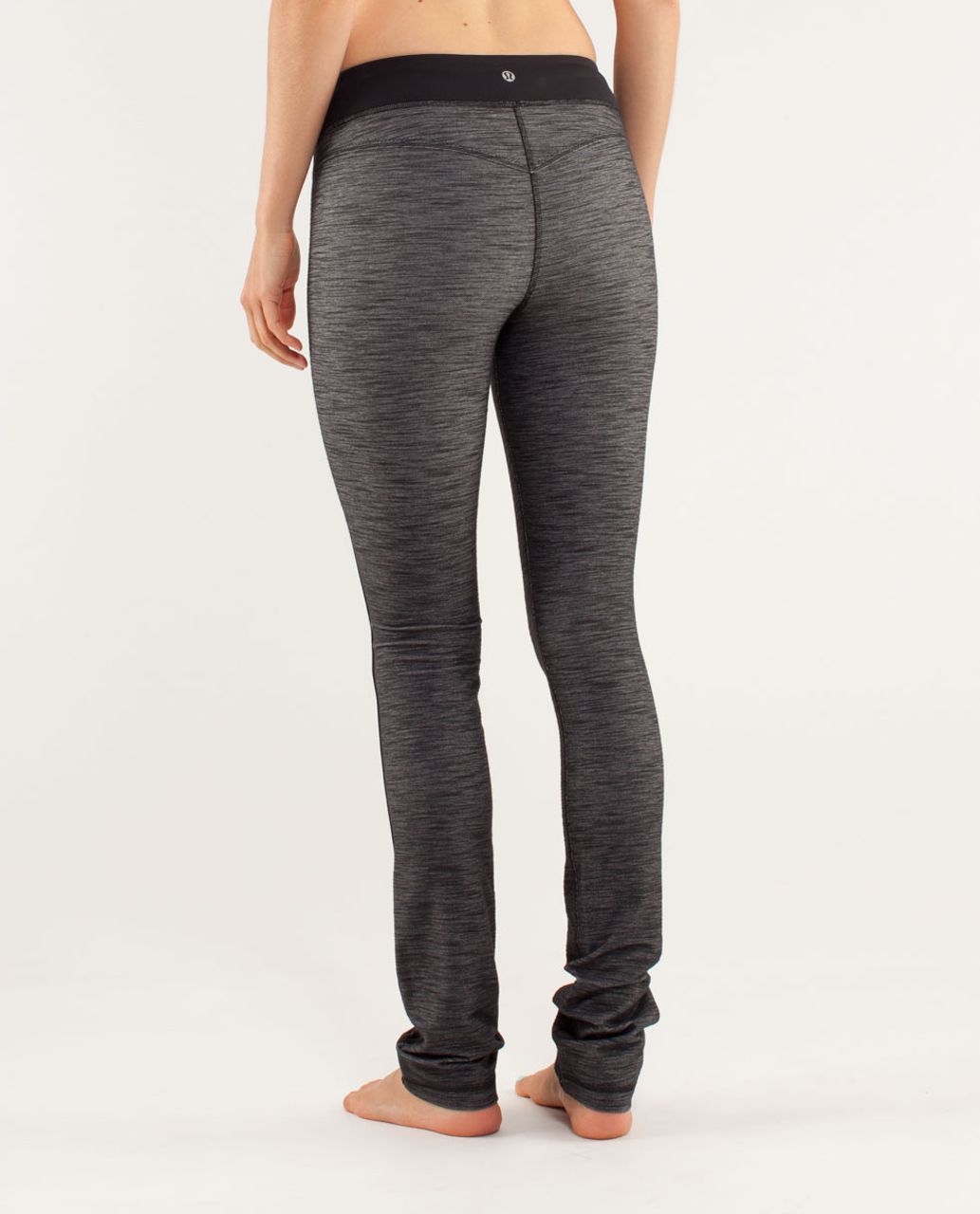 Lululemon Forme Pant - Reversible Slub Denim Black / Black / Rose Herringbone Black