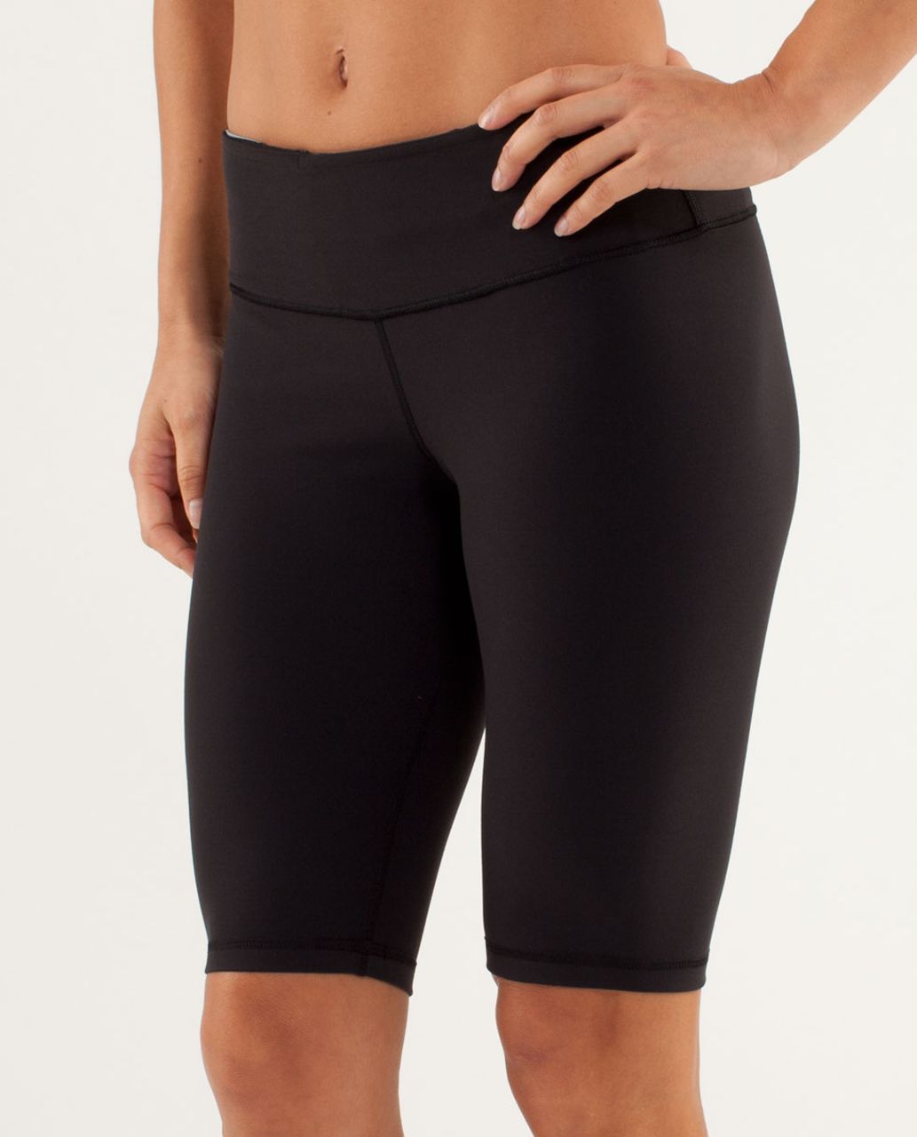 Lululemon Reverse Groove Short (Tall) - Black / Winter 12 Quilt 1