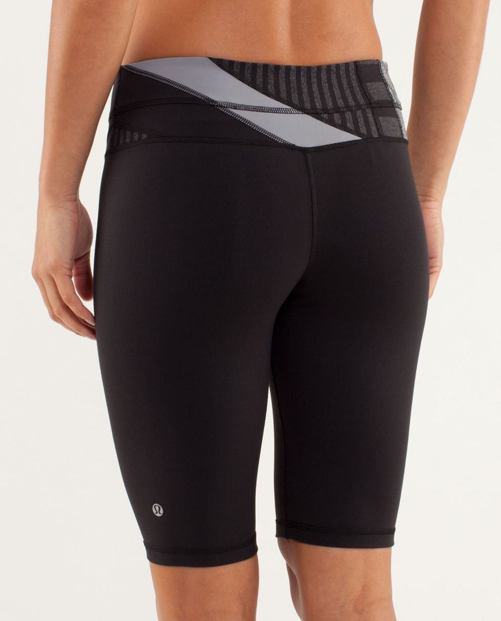 Lululemon Reverse Groove Short (Tall) - Black / Winter 12 Quilt 1