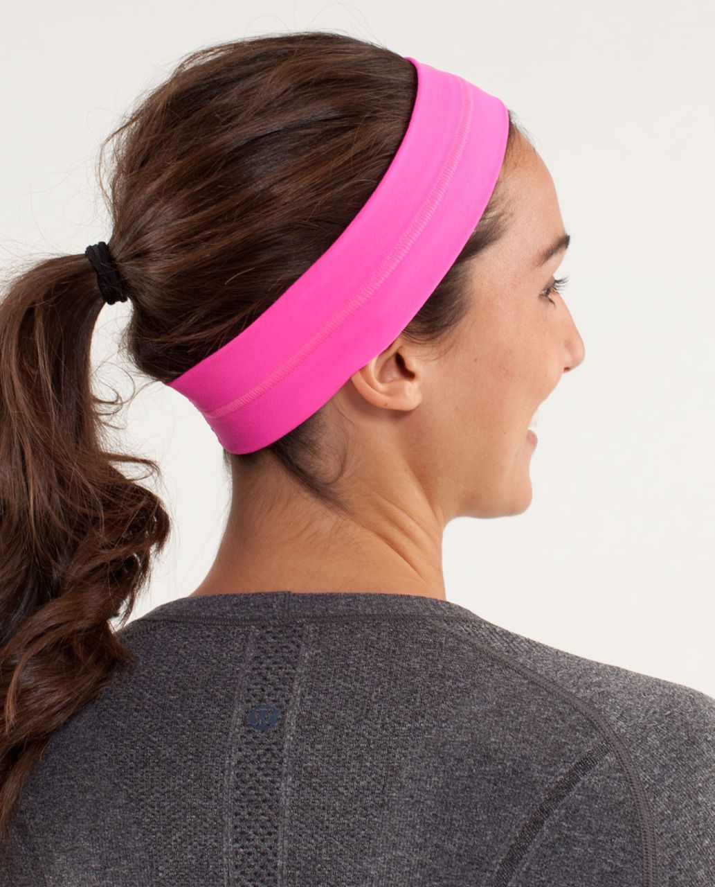 Lululemon Fly Away Tamer Headband - Raspberry Glo Light (First Release)